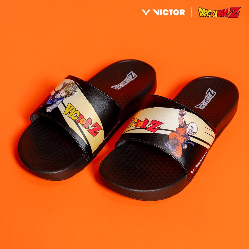 VICTOR x Dragon Ball Z Slippers UNISEX - 008DBZ - C Black - Gem Sports