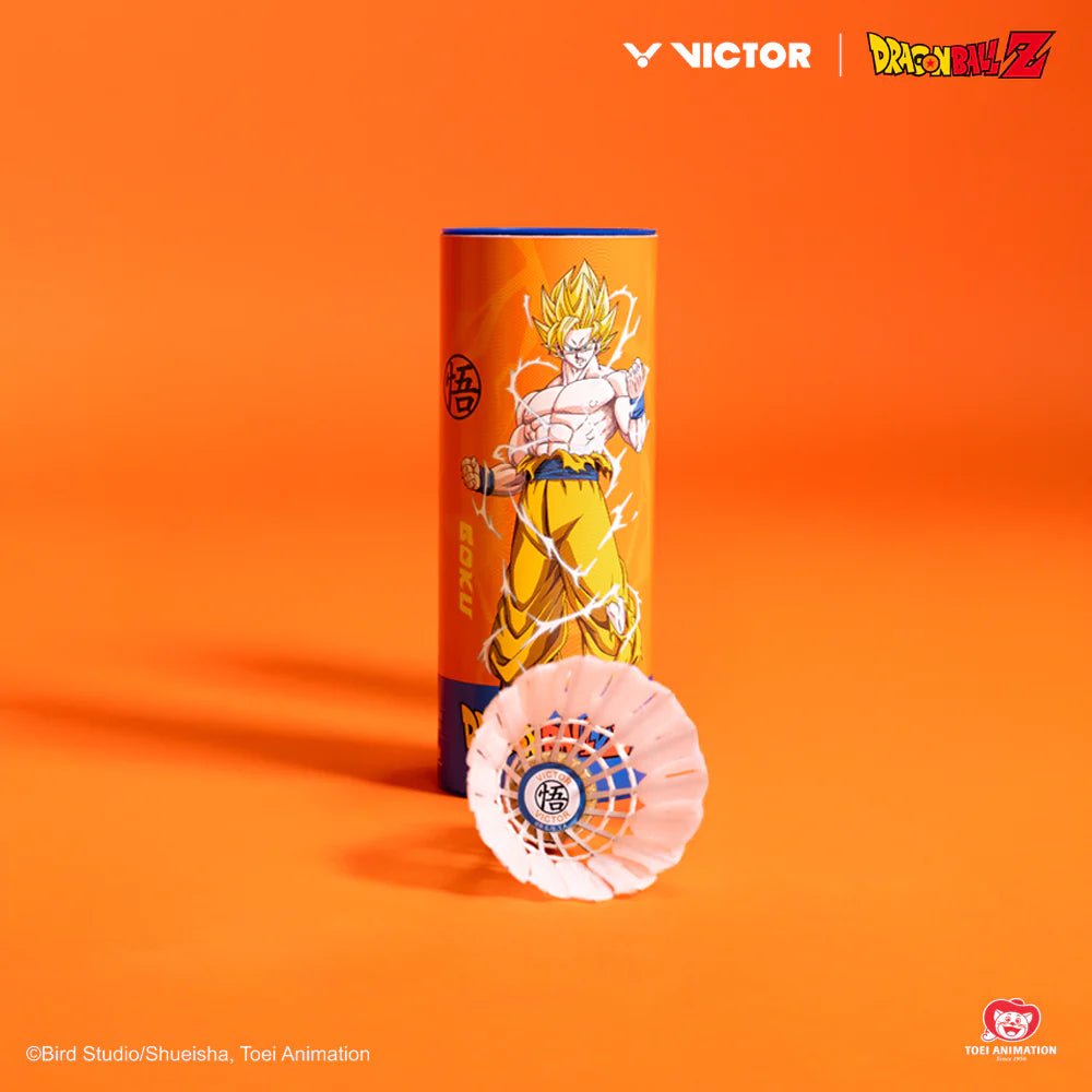 VICTOR x Dragon Ball Z Super Saiyan NCS Synthetic Shuttlecock - NCS - DBZ - O Persimmon Orange - Gem Sports
