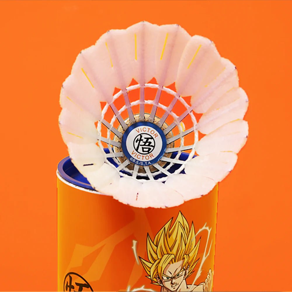 VICTOR x Dragon Ball Z Super Saiyan NCS Synthetic Shuttlecock - NCS - DBZ - O Persimmon Orange - Gem Sports