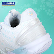 VICTOR x HYQ P8500NitroLite - HYQ Women's Badminton Shoes - White/Quiet Tide - Gem Sports