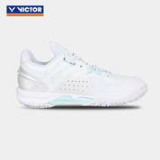 VICTOR x HYQ P8500NitroLite - HYQ Women's Badminton Shoes - White/Quiet Tide - Gem Sports