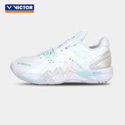 VICTOR x HYQ P8500NitroLite - HYQ Women's Badminton Shoes - White/Quiet Tide - Gem Sports