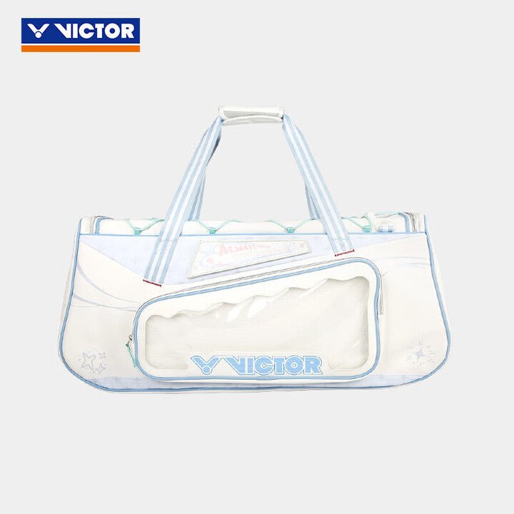 VICTOR x HYQ Rectangular Racquet Bag (6 pcs) BR5658HYQ - White/Blue - Gem Sports