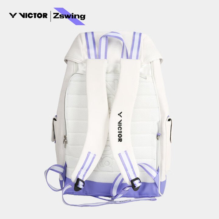 VICTOR x ZSW Backpack BR5056ZSW - White/Purple - Gem Sports