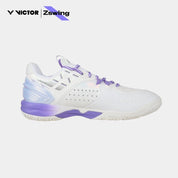 VICTOR x ZSW P8500NitroLite - ZSW UNISEX Badminton Shoes - AJ (Pearly White/Light Dahlia) - Gem Sports