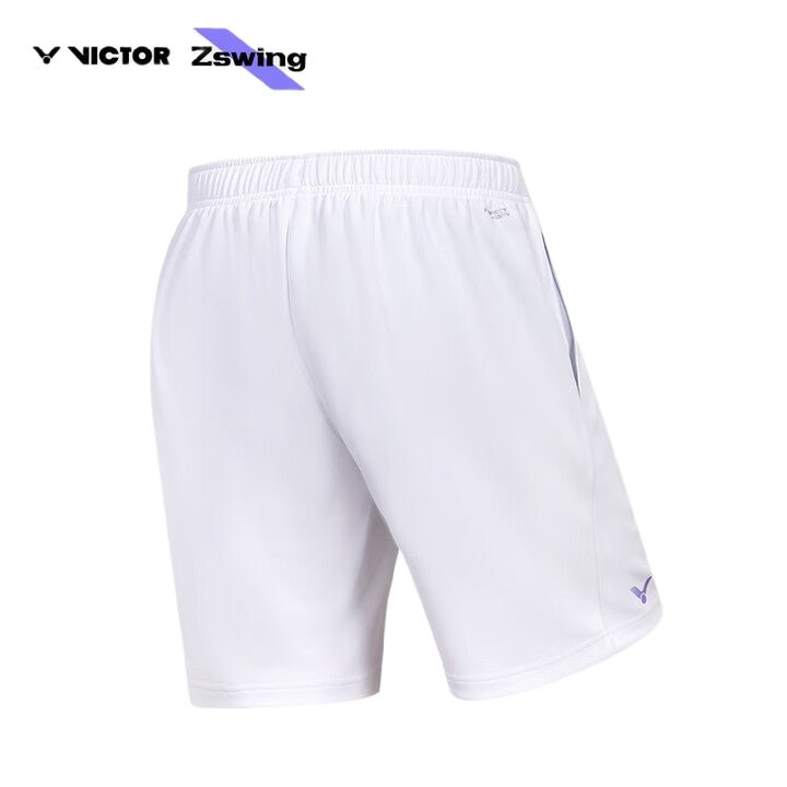VICTOR x ZSW Unisex Knitted Shorts R - 504ZSW A - White - Gem Sports
