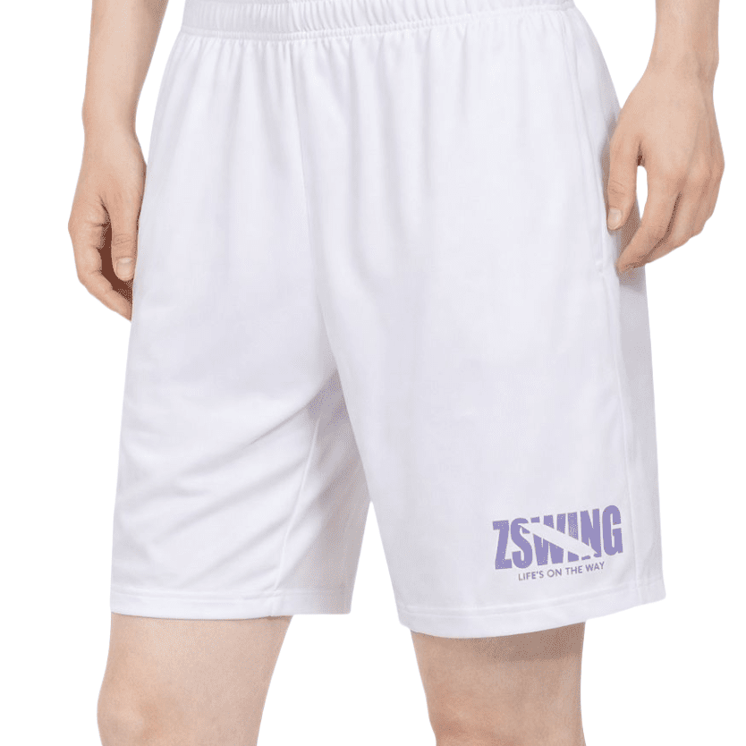 VICTOR x ZSW Unisex Knitted Shorts R - 504ZSW A - White - Gem Sports
