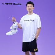 VICTOR x ZSW Unisex Knitted Shorts R - 504ZSW C - Black - Gem Sports
