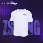 VICTOR x ZSW Unisex T-Shirt (Oversize Fit) T - 501ZSW A - White - Gem Sports