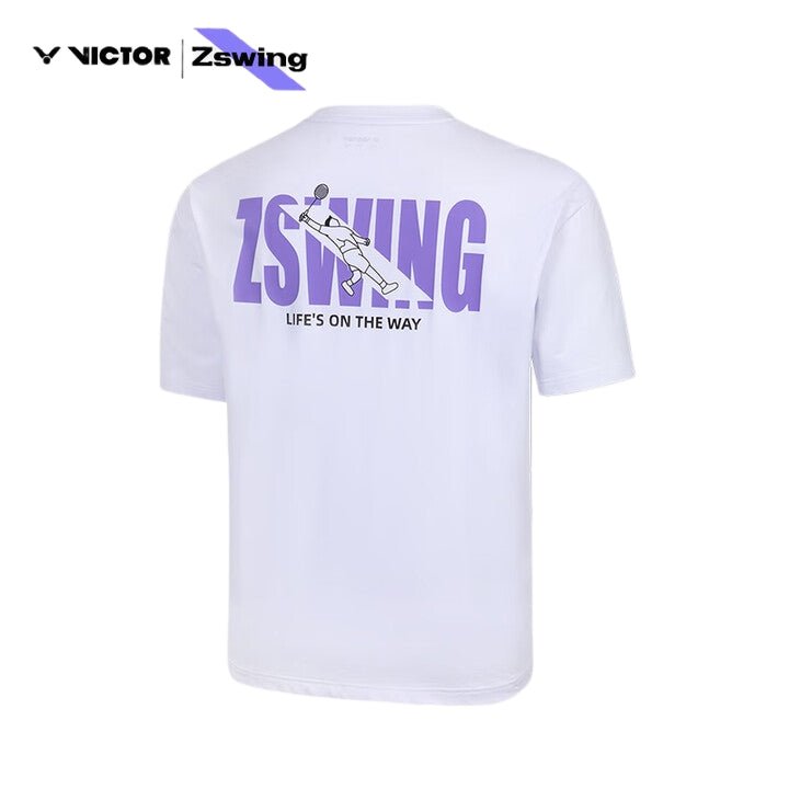 VICTOR x ZSW Unisex T-Shirt (Oversize Fit) T - 501ZSW A - White - Gem Sports