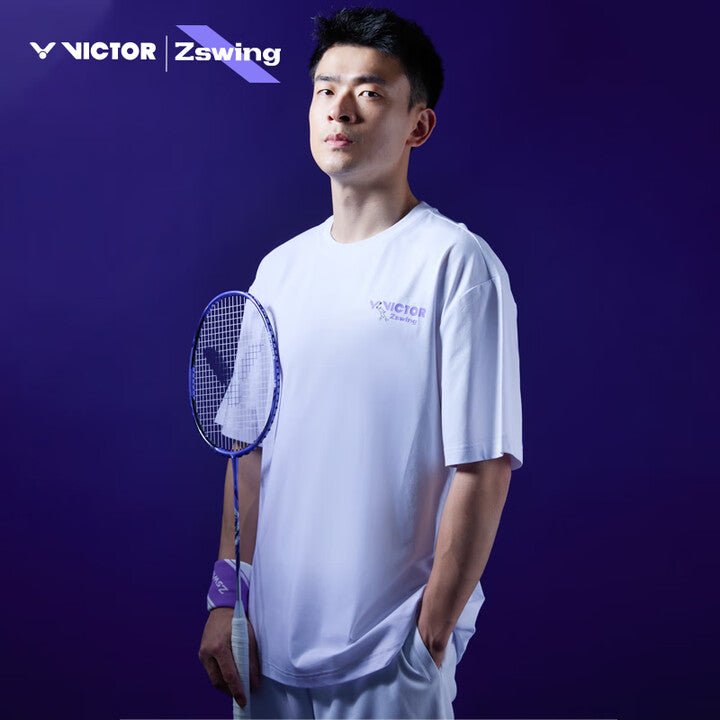 VICTOR x ZSW Unisex T-Shirt (Oversize Fit) T - 501ZSW A - White - Gem Sports