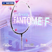 VICTOR Auraspeed Fantôme F 4U/G5 Badminton Racquet – Unstrung & Free Grip | 2025 NEW