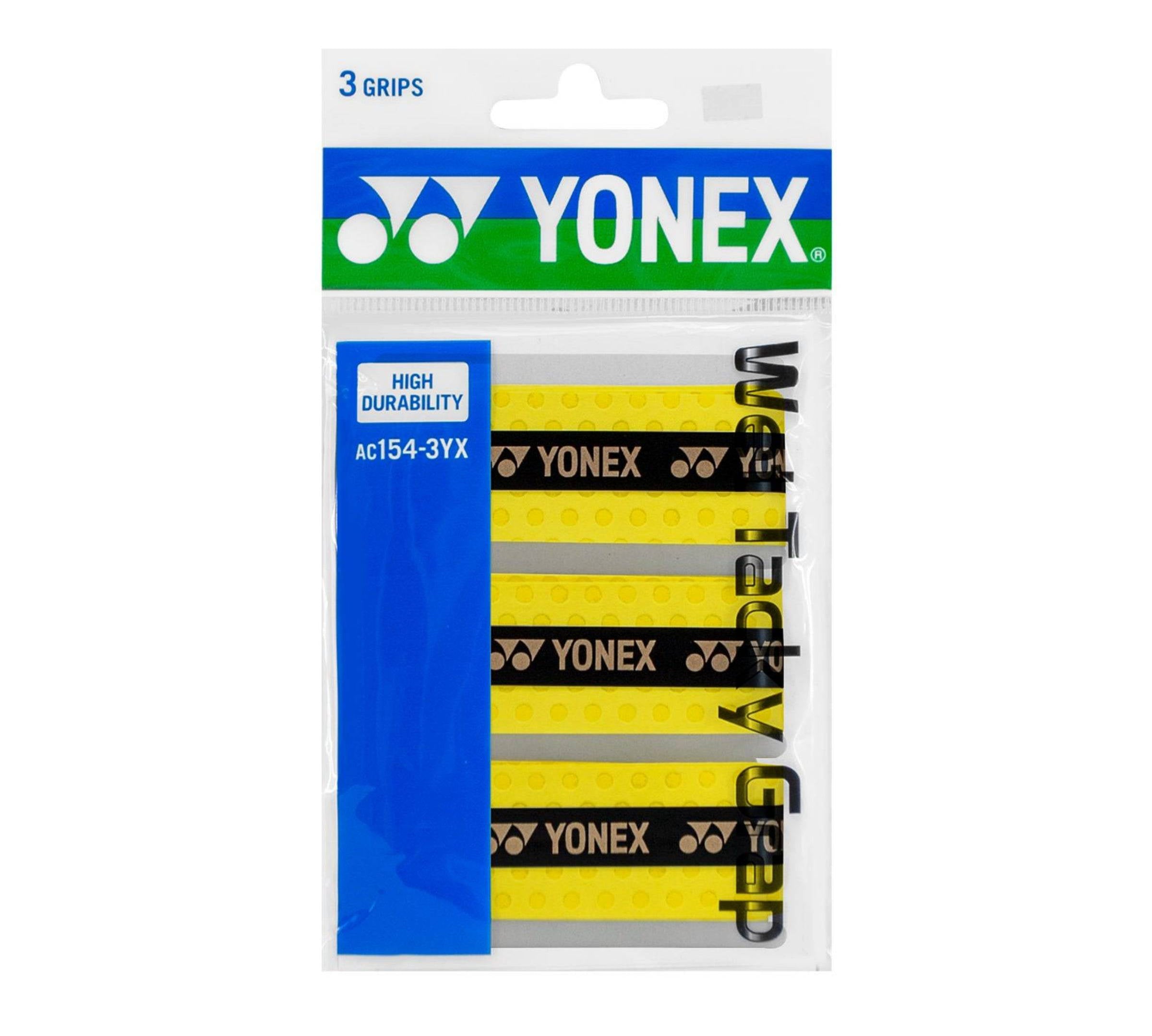 YONEX Wet Tacky Grip (3 Wraps) AC154-3YX Multiple Colors - Gem Sports