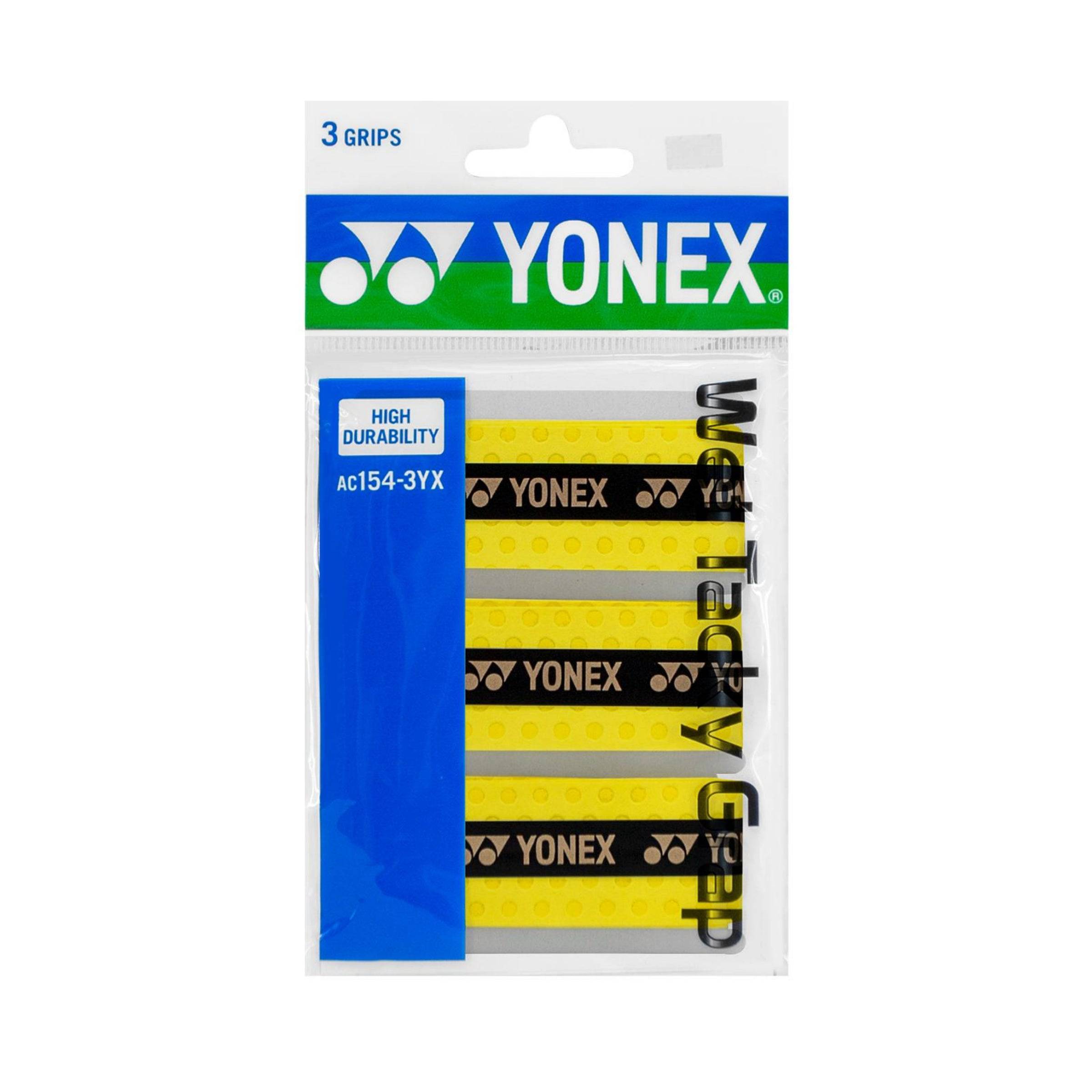 YONEX Wet Tacky Grip (3 Wraps) AC154-3YX Multiple Colors - Gem Sports