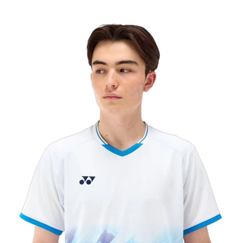 YONEX 2024 China National Team Men’s Crew Neck Shirt 10581 White - Gem Sports