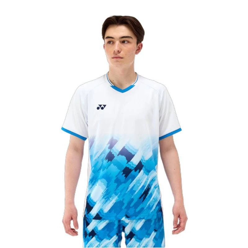 YONEX 2024 China National Team Men’s Crew Neck Shirt 10581 White - Gem Sports