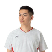 YONEX 2024 Japan National Team Men's Crew Neck Shirt 10657Y Gray - Gem Sports