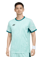YONEX 2025 China National Team Men's Crew Neck Shirt 10644YX - Light Turquoise - Gem Sports