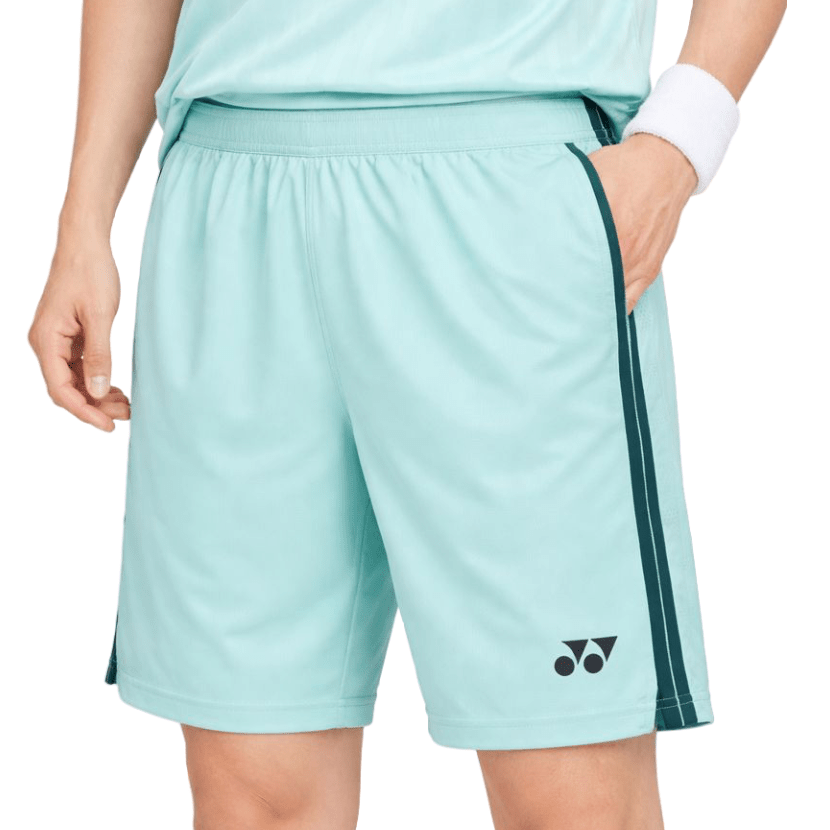 YONEX 2025 China National Team Men's Knit Shorts 15207YX - Light Turquoise - Gem Sports