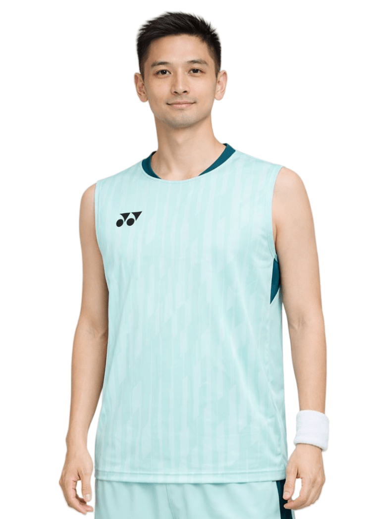 YONEX 2025 China National Team Men's Sleeveless Top 10645YX - Light Turquoise - Gem Sports