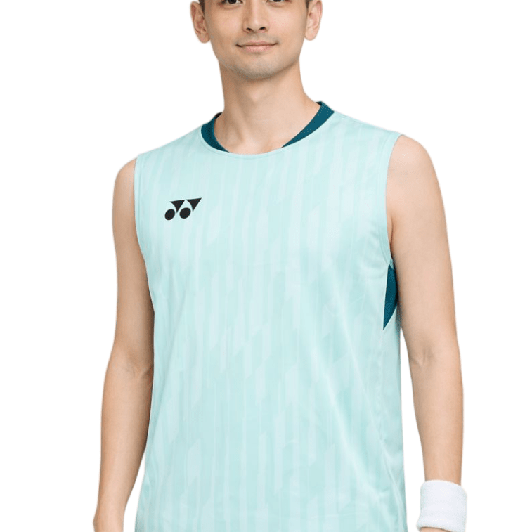 YONEX 2025 China National Team Men's Sleeveless Top 10645YX - Light Turquoise - Gem Sports