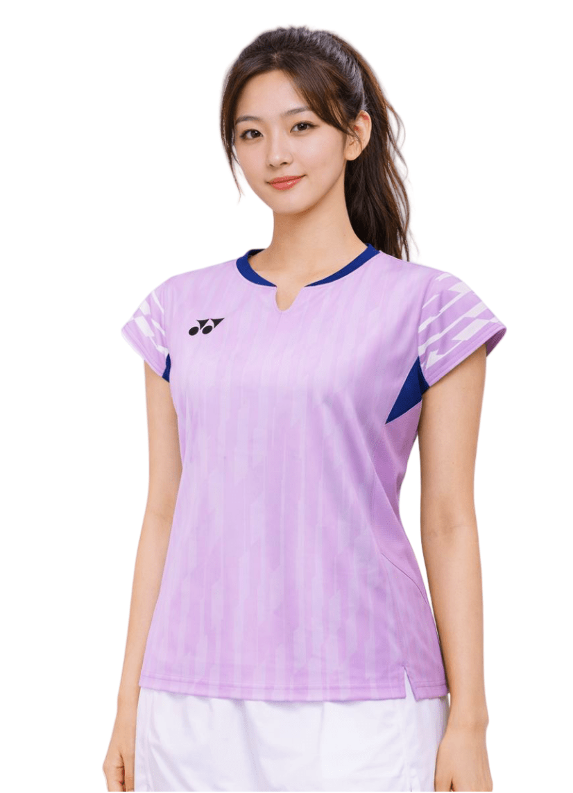 YONEX 2025 China National Team Women's Crew Neck Shirt 20860YX - Fuchsia - Gem Sports
