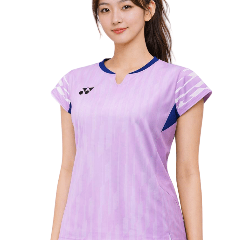 YONEX 2025 China National Team Women's Crew Neck Shirt 20860YX - Fuchsia - Gem Sports