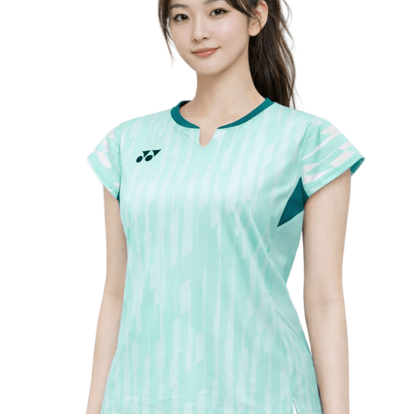 YONEX 2025 China National Team Women's Crew Neck Shirt 20860YX - Light Turquoise - Gem Sports