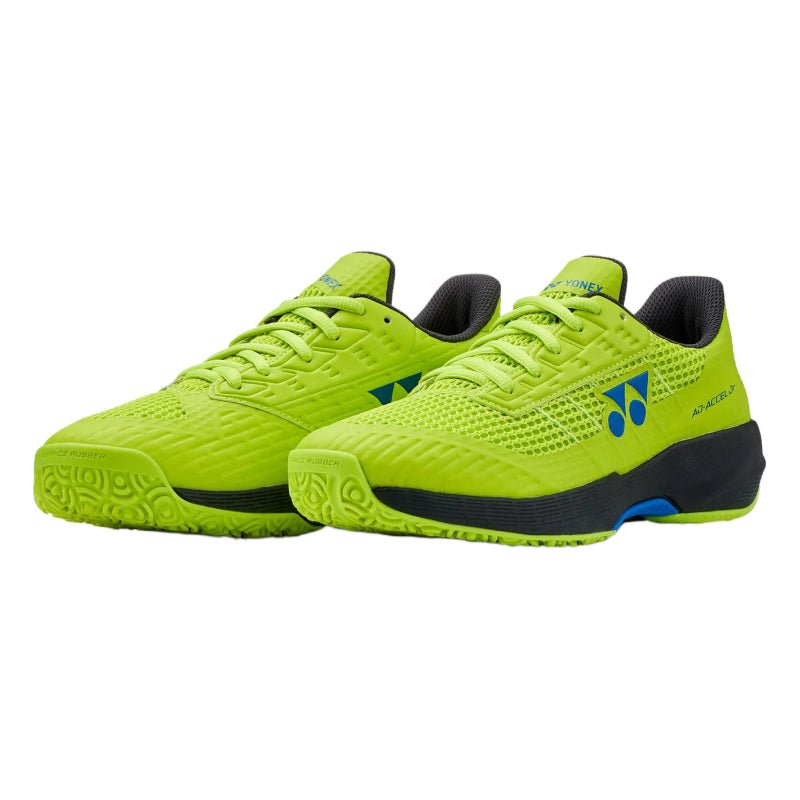 YONEX 2026 Power Cushion Ad - Accel (All Court) JUNIOR Tennis Shoes - Fresh Lime - Gem Sports