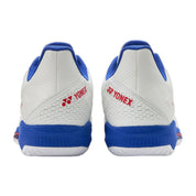 YONEX 2026 Power Cushion Ad - Accel (All Court) WIDE Unisex Tennis Shoes - White/Purple - Gem Sports