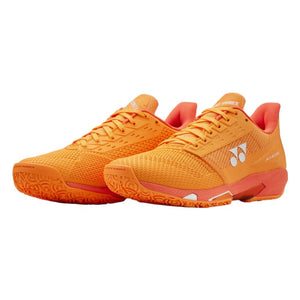 YONEX 2026 Power Cushion Ad - Accel (Clay Court) WOMEN'S Tennis Shoes - Sherbet Orange - Gem Sports
