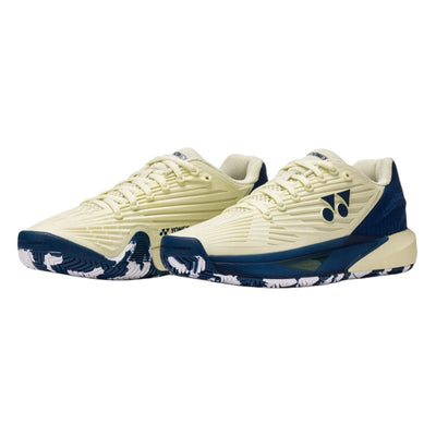 YONEX 2026 Power Cushion Eclipsion 5 (All Court) WOMEN'S Tennis Shoes - Champagne/Navy blue - Gem Sports