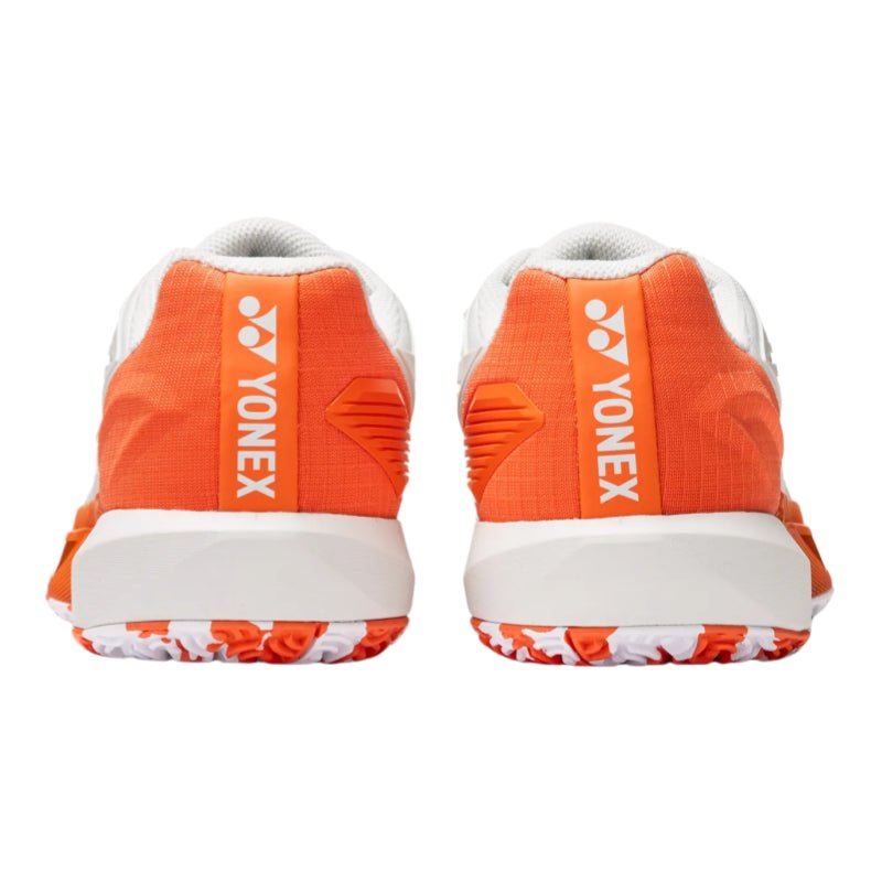 YONEX 2026 Power Cushion Eclipsion 5 (Clay Court) MEN'S Tennis Shoes - Silver/Orange - Gem Sports