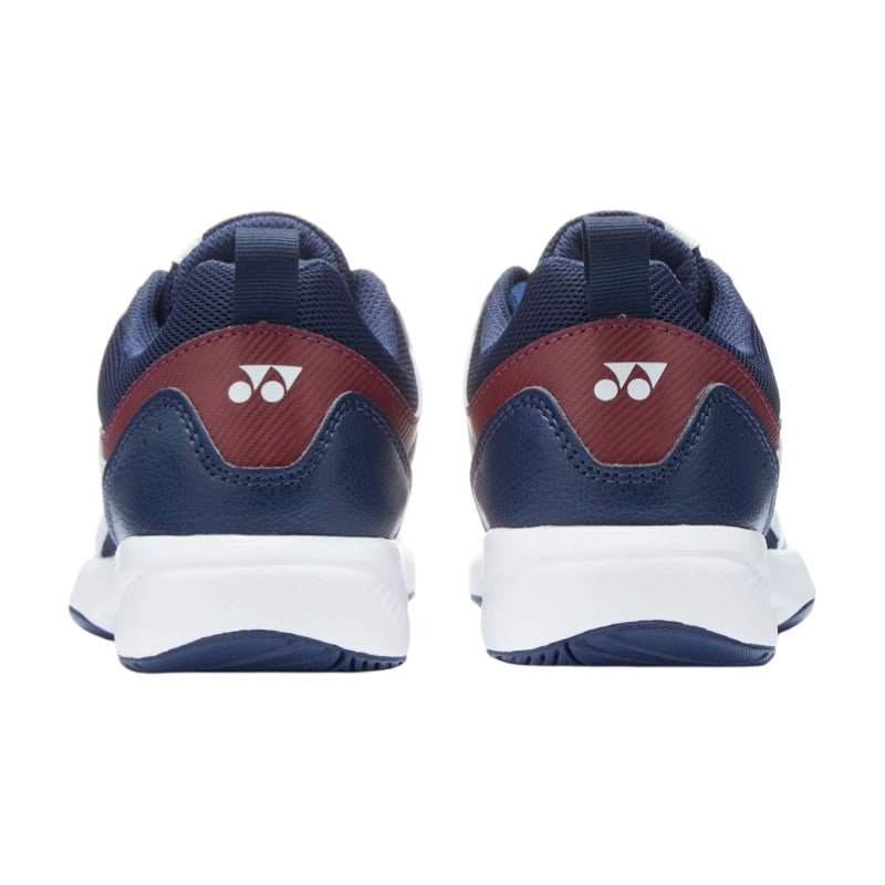 YONEX 2026 Power Cushion Pro - Move (All Court) JUNIOR Tennis Shoes - White/Navy/Red - Gem Sports