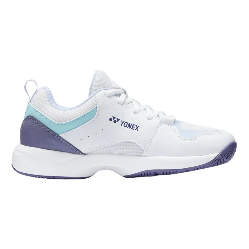 YONEX 2026 Power Cushion Pro - Move (All Court) JUNIOR Tennis Shoes - White/Sax - Gem Sports
