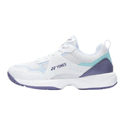 YONEX 2026 Power Cushion Pro - Move (All Court) JUNIOR Tennis Shoes - White/Sax - Gem Sports