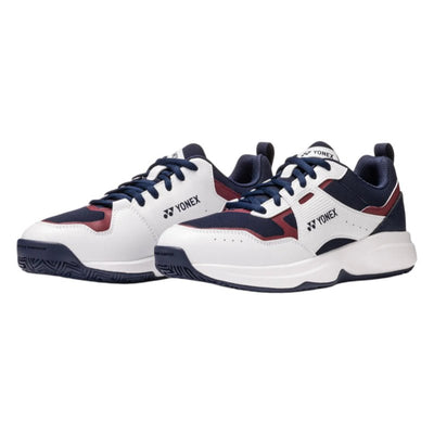 YONEX 2026 Power Cushion Pro - Move Classic (All Court) MEN'S Tennis Shoes - White/Navy/Red - Gem Sports