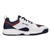 YONEX 2026 Power Cushion Pro - Move Classic (All Court) MEN'S Tennis Shoes - White/Navy/Red - Gem Sports