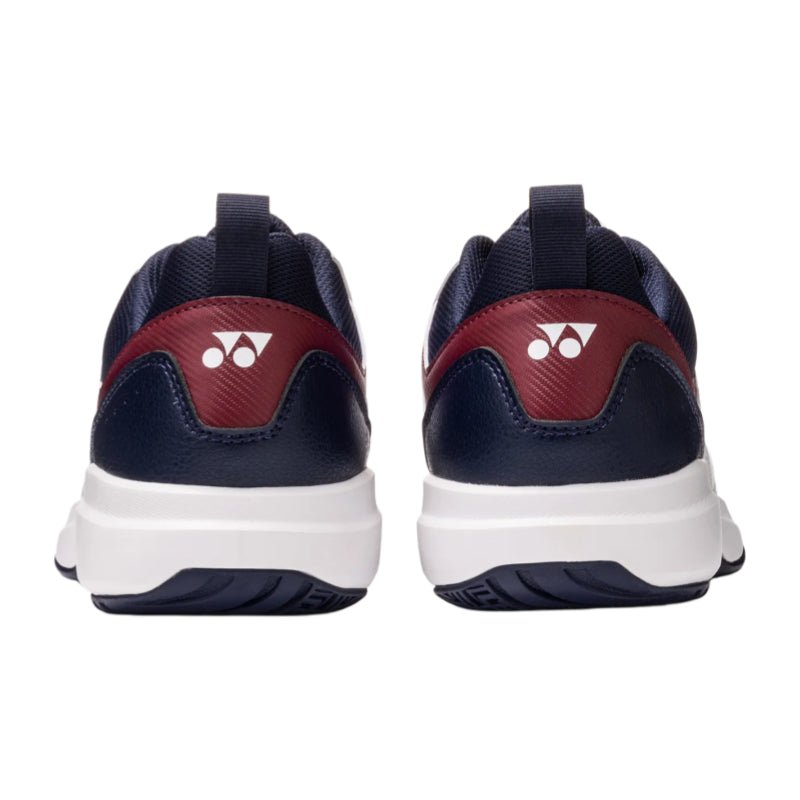 YONEX 2026 Power Cushion Pro - Move Classic (All Court) MEN'S Tennis Shoes - White/Navy/Red - Gem Sports