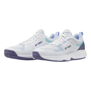 YONEX 2026 Power Cushion Pro - Move Classic (All Court) Unisex Tennis Shoes - White/Sax - Gem Sports