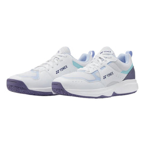 YONEX 2026 Power Cushion Pro - Move Classic (All Court) Unisex Tennis Shoes - White/Sax - Gem Sports