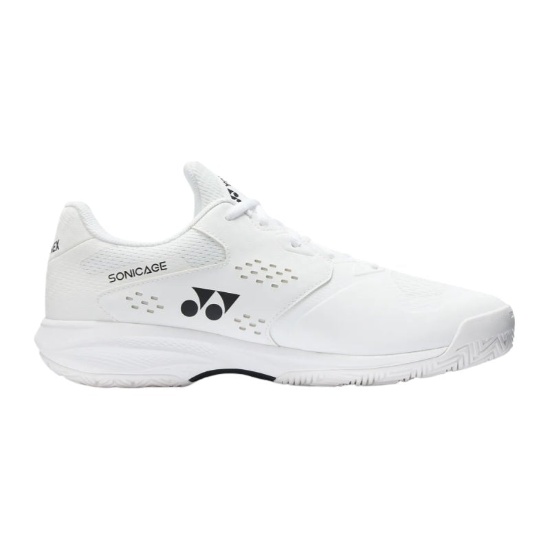 YONEX 2026 Power Cushion Sonicage (All Court) WIDE Unisex Tennis Shoes - White - Gem Sports