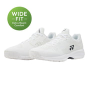 YONEX 2026 Power Cushion Sonicage (All Court) WIDE Unisex Tennis Shoes - White - Gem Sports