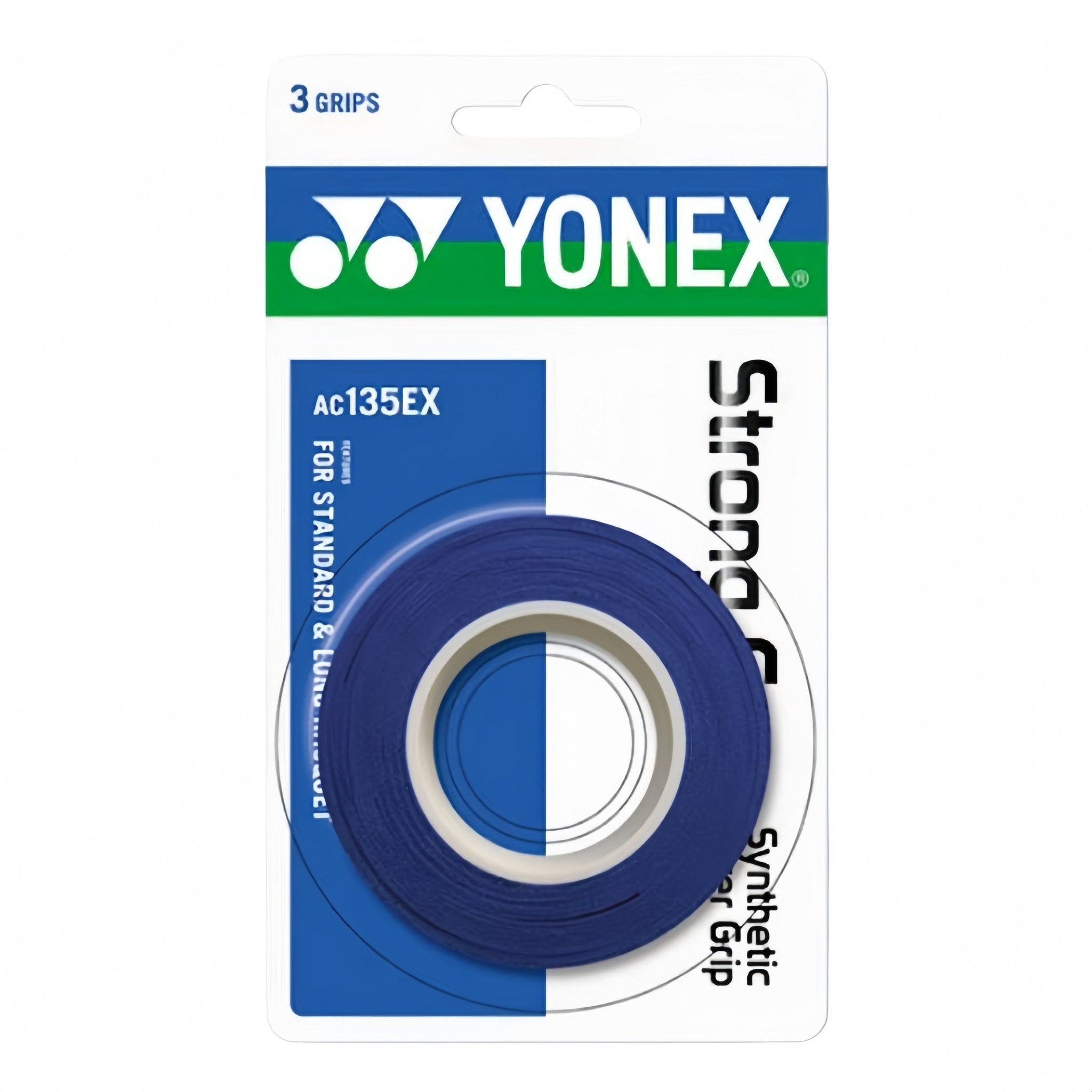 YONEX AC135EX Strong Over Grip (3 wraps) - Blue - Gem Sports