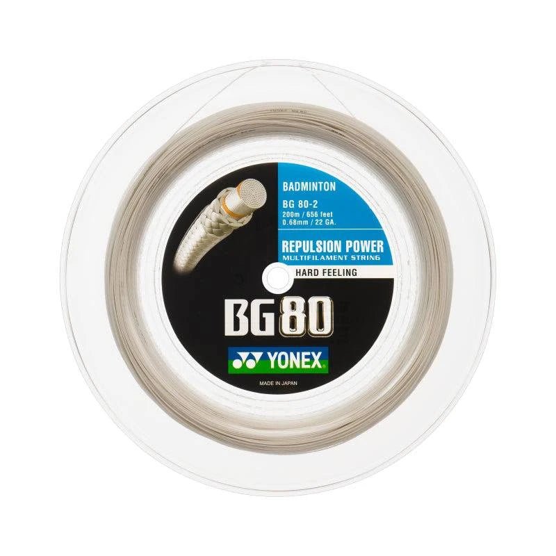 YONEX BG80 Badminton String Coil (200m) White - Gem Sports