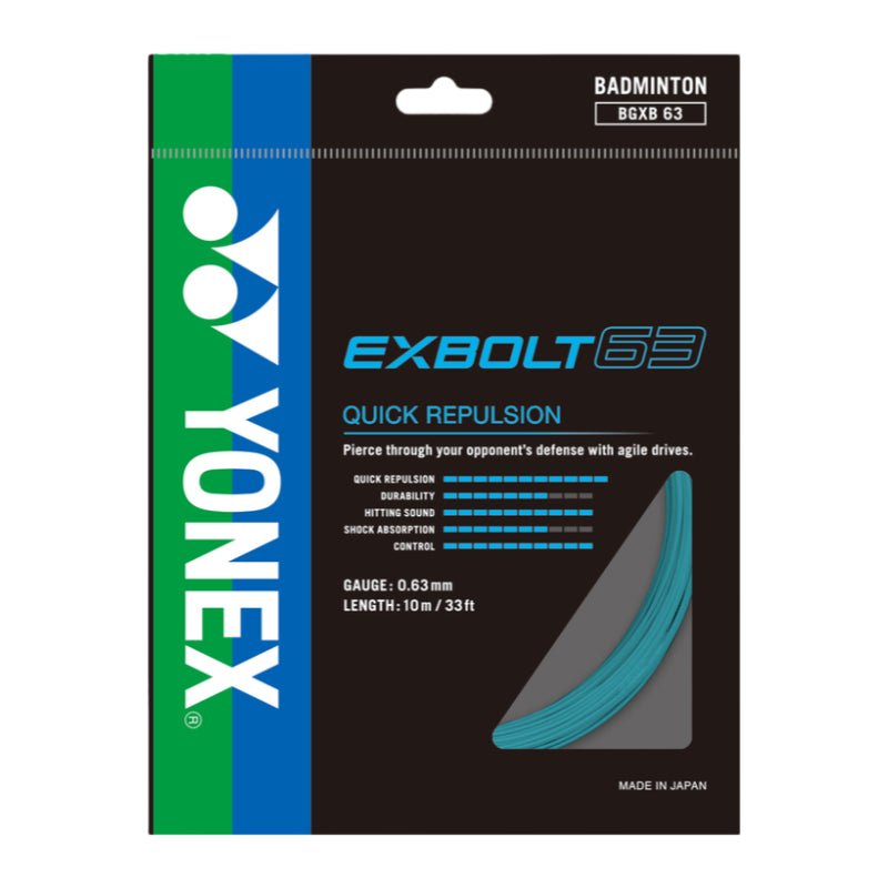 YONEX EXBOLT 63 Badminton String Set (10m) - Mint - Gem Sports