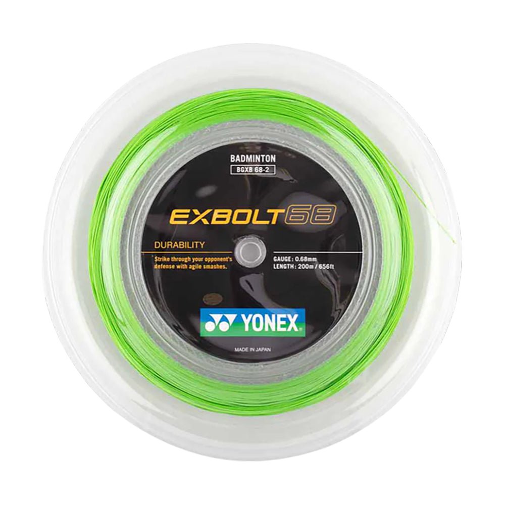 YONEX EXBOLT 68 Badminton String Coil (200m) Lime Green - Gem Sports