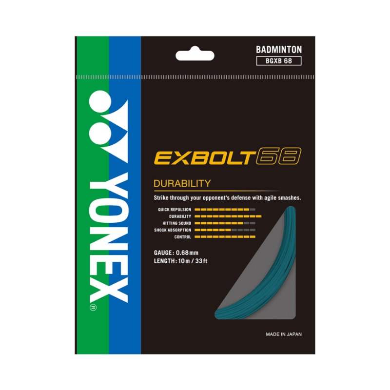 YONEX EXBOLT 68 Badminton String Set (10m) Turquoise - Gem Sports