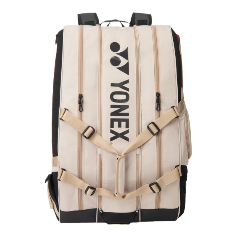 YONEX Gearlogic Racquet Bag (12 Pcs) for Badminton & Tennis BA726212EX - Beige - Gem Sports