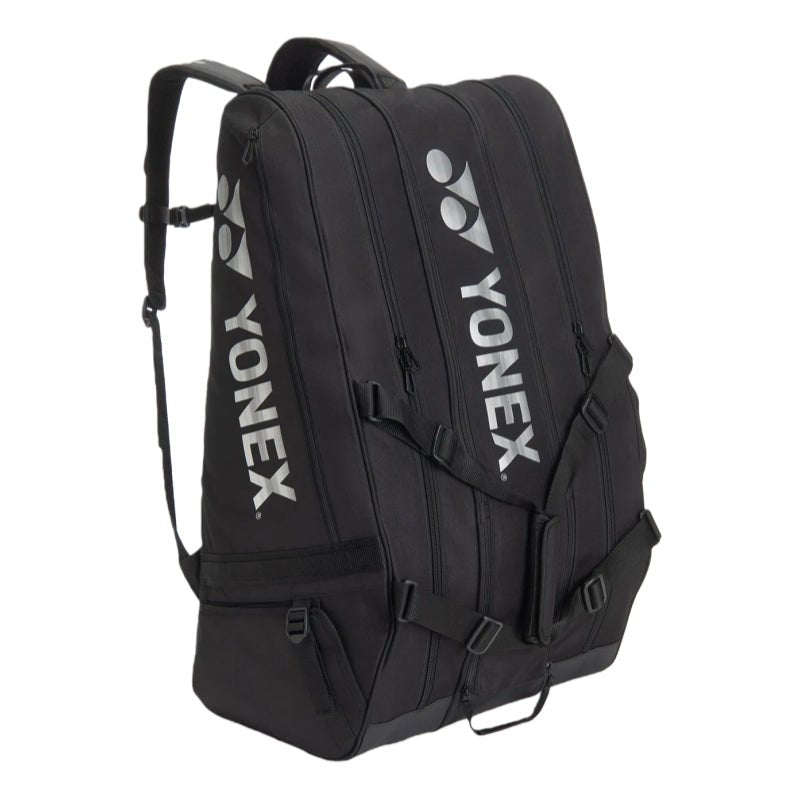 YONEX Gearlogic Racquet Bag (12 Pcs) for Badminton & Tennis BA726212EX - Black - Gem Sports